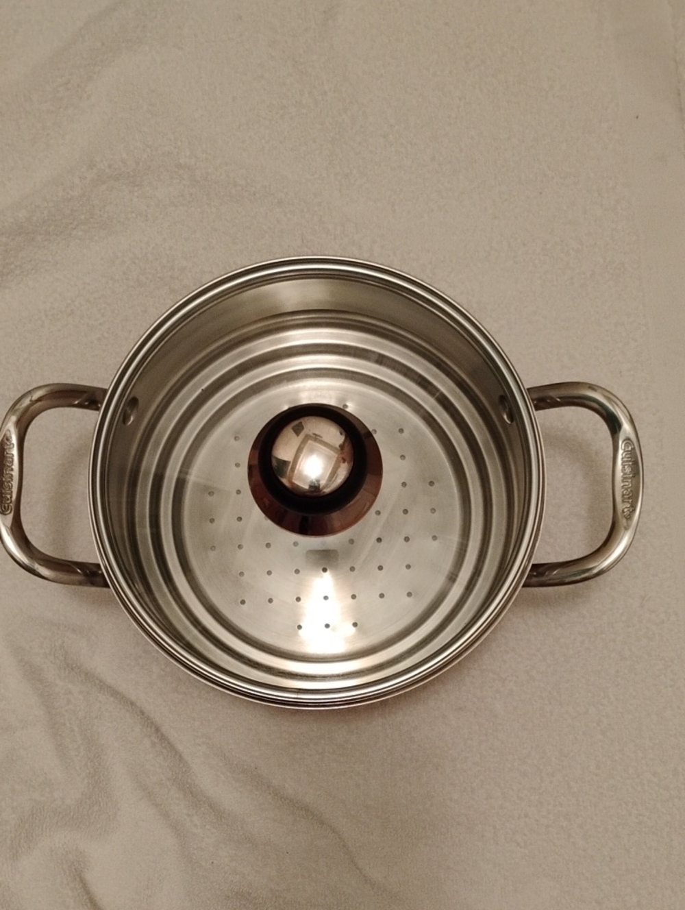 Cuisinart Stainless Steel Steamer Pot with Lid Replacement Silver